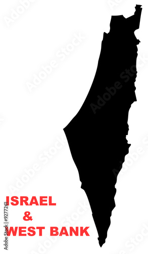 Isreal and West bank Map