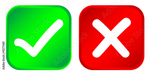 Tick & Cross buttons