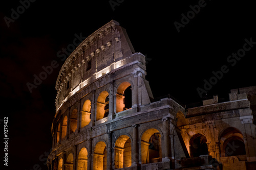 Obraz na plátne Colosseum at night