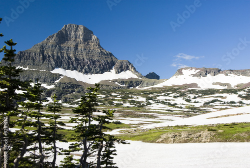 View from the visitors center at Glacier National Park