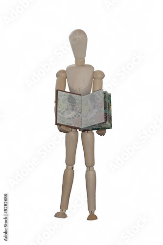 man and book
