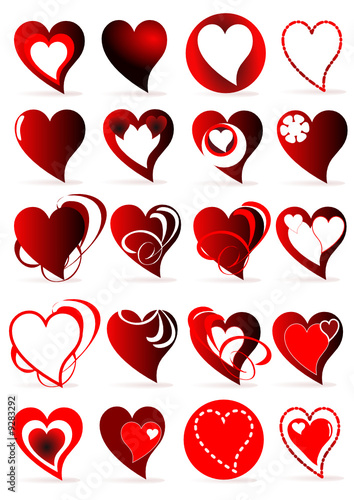 coeurs rouges