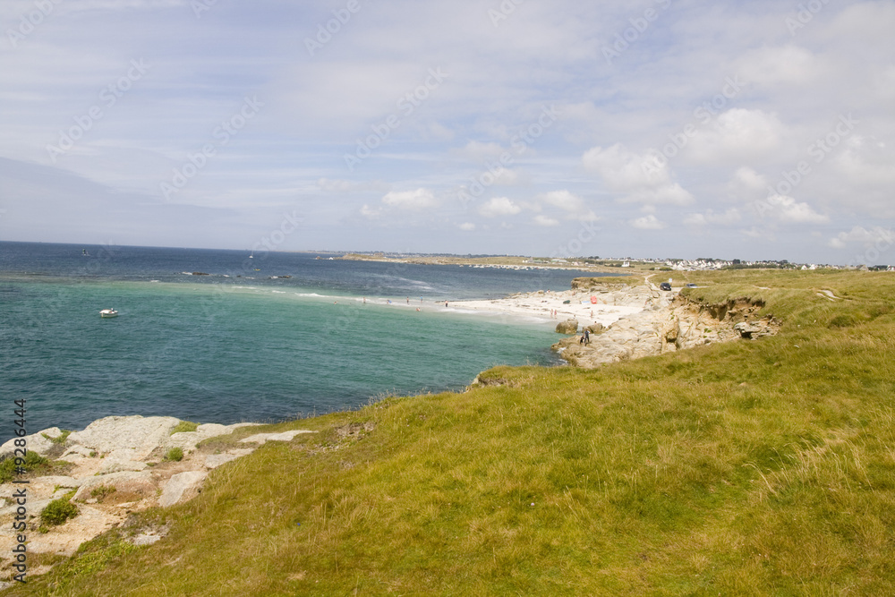 a part of coastline in brittany