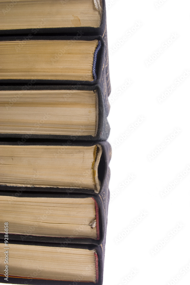 Books with hardcover isolated on a white background Books with hardcover isolated on a white background