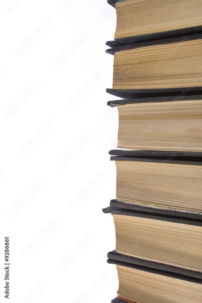Books with hardcover isolated on a white background Books with hardcover isolated on a white background