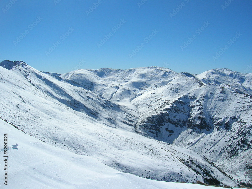 La vallée d'Eyne en hiver