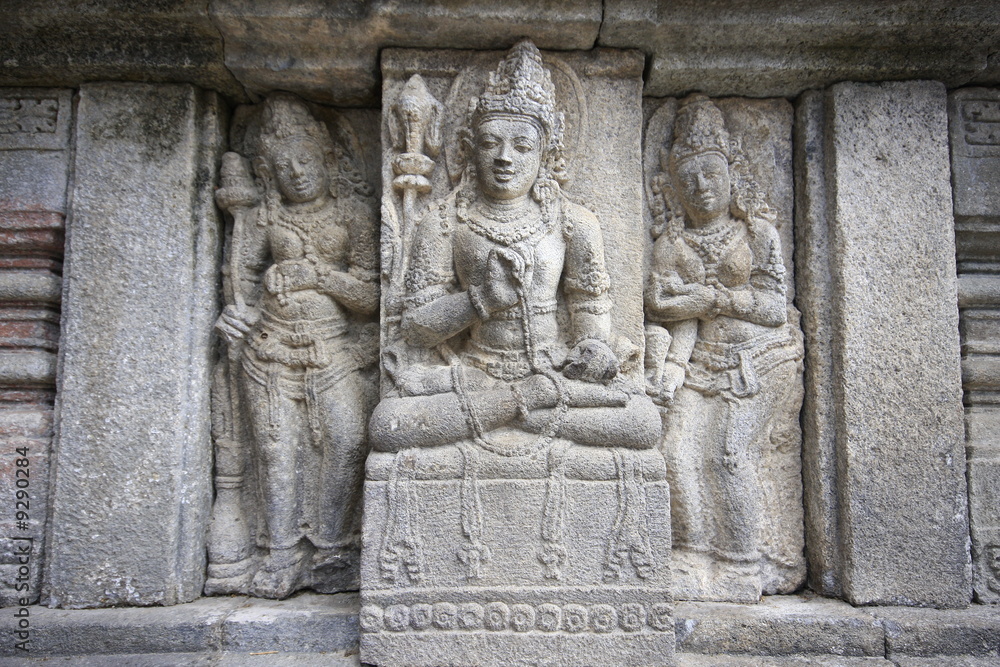 bas relief shiva temple Prambanan