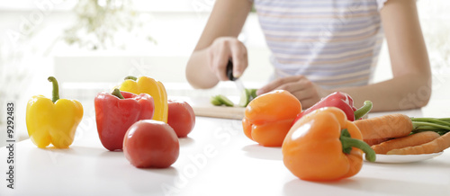 Image of different vegetables placed on the table