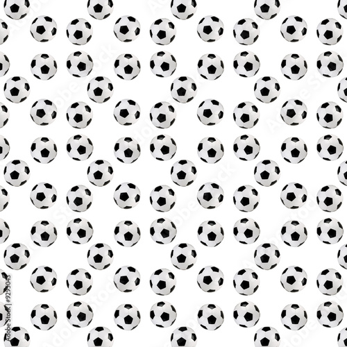 Soccer ball seamless texture - isolated on white background