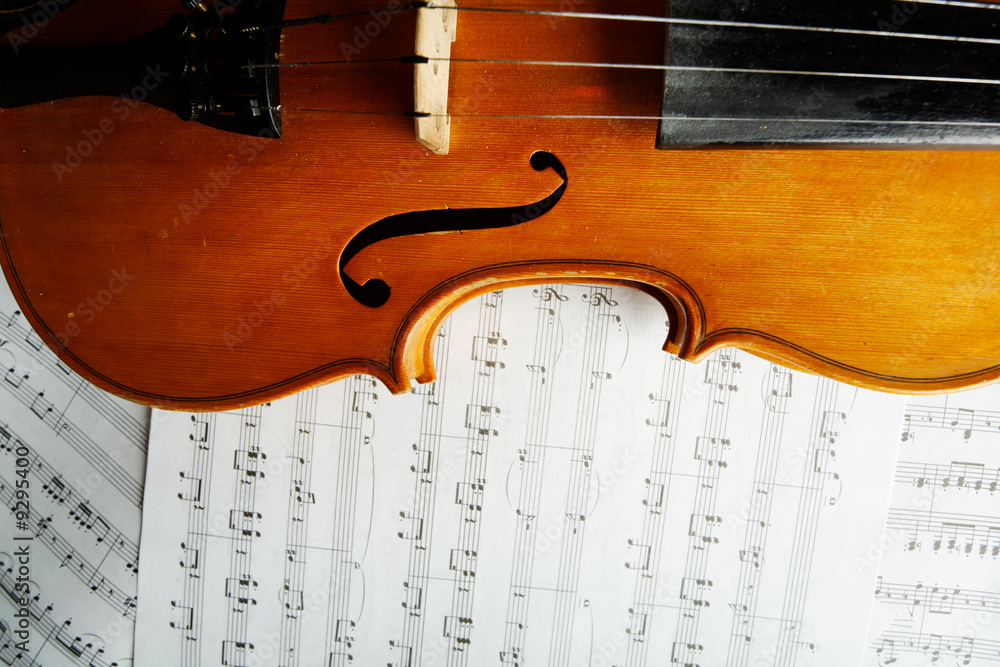 Naklejka premium Tło muzyczne - instrumenty. Nakręcony w studio.