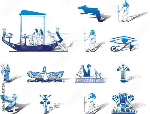 Set icons. Egypt