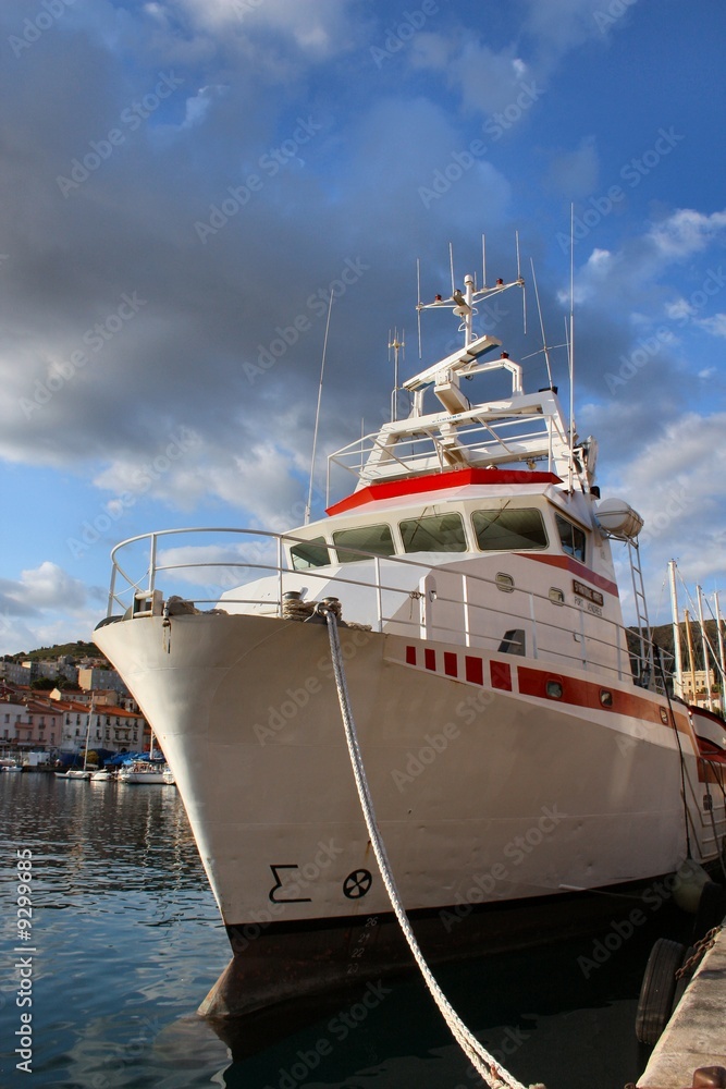 Naklejka premium Bateau de peche