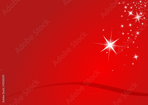 Merry Christmas red stars