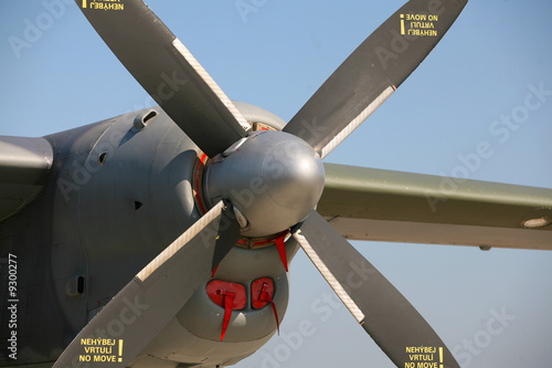 Airplane propeller from a military transport plane