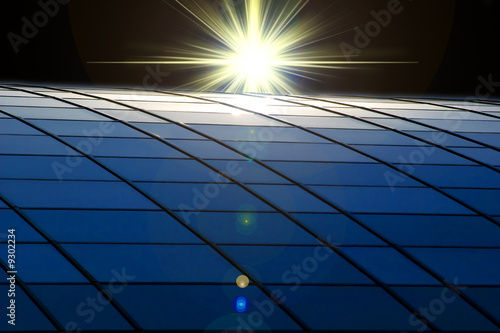 Wallpaper Mural a bright star over the sollar panel. Torontodigital.ca