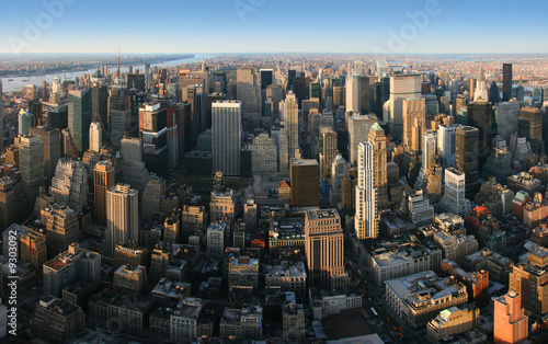 Manhattan from Empire State building top, New York. #9303092