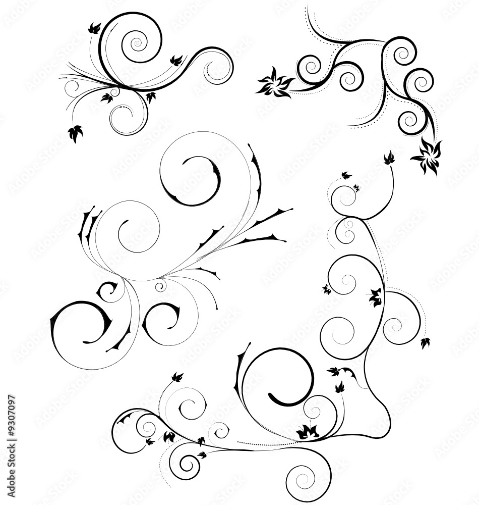 A large set of beauitful & original vector ornaments A large set of beauitful & original vector ornaments