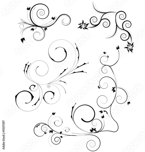A large set of beauitful & original vector ornaments