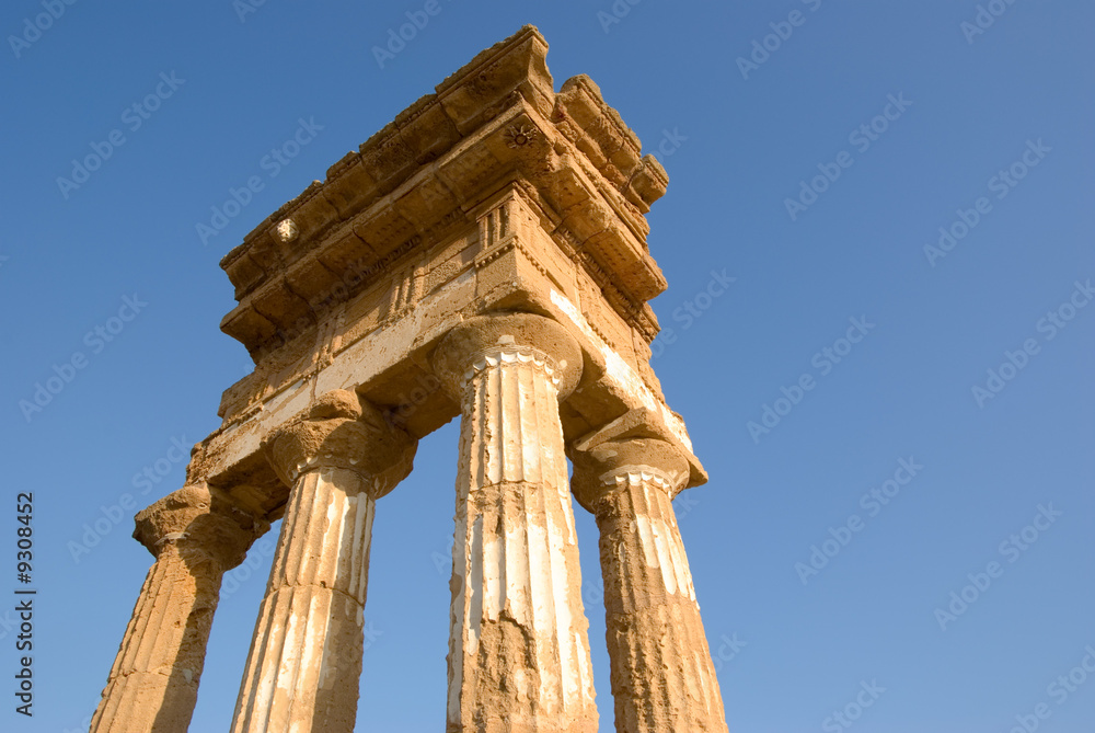 doric temple Of Castor And Pollux in Agrigento