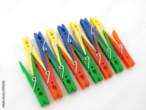 Clothes-pegs isolated