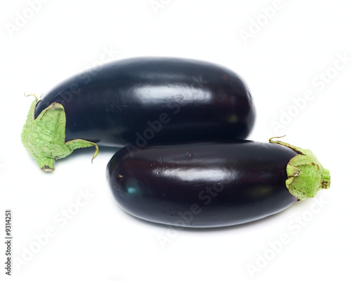 Eggplants isolated on white for your design