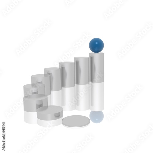 business progress (blue and...