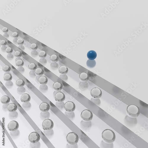 ladder (blue and silver ser...