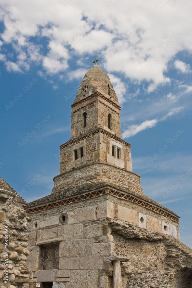 Fototapeta premium The church in Densus, Romania.