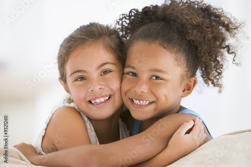 Quadro em tela Best Friends Hugging
