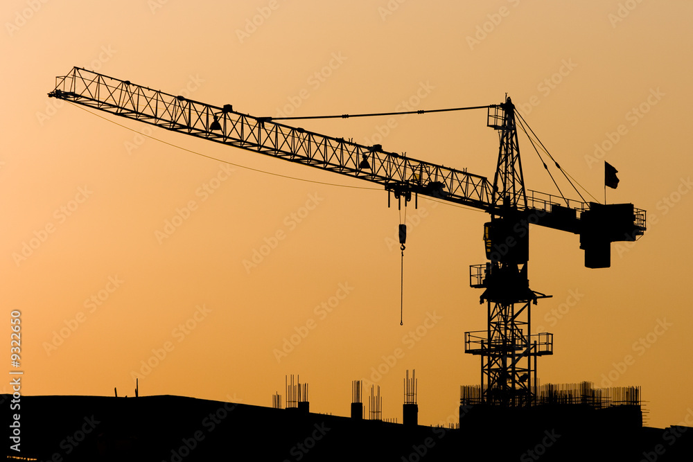 High Cranes at sunset.