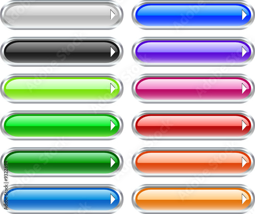 Glossy buttons.