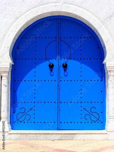 Traditional Tunisian Blue Door