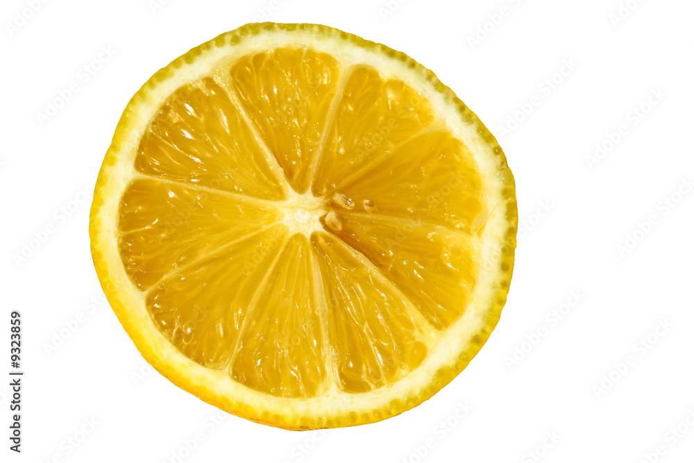 Lemon slice isolated on white background Lemon slice isolated on white background