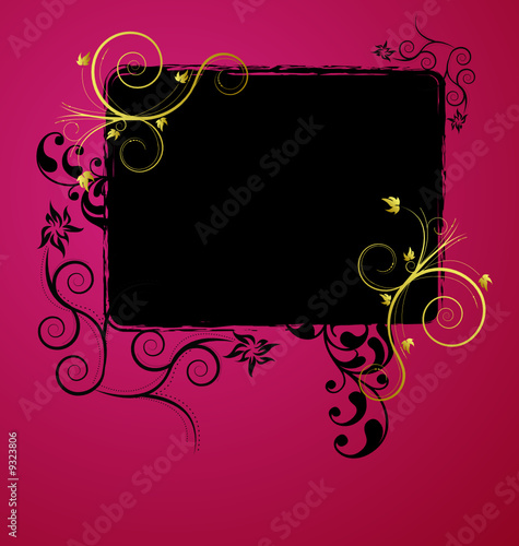A beauitful floral banner design