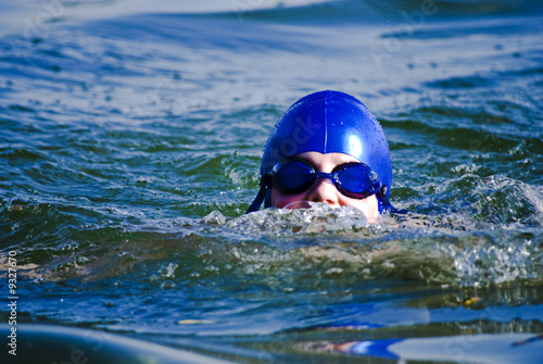 Close up of young swimmer © Giedrius
