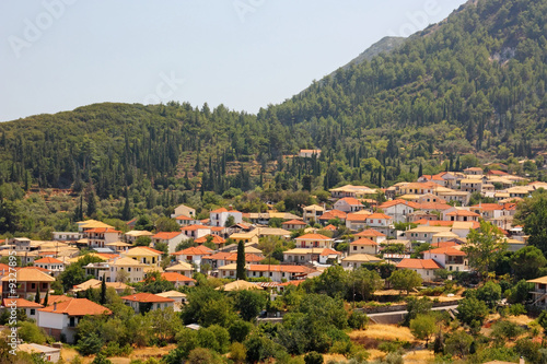 Obraz na płótnie The inland village of Karia in Lefkada island, Greece w salonie