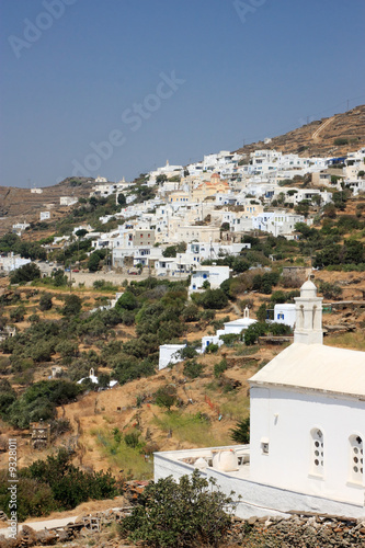 The village of Isternia in Tinos island, Greece