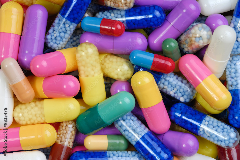 Macro of capsules, can be used as a background Macro of capsules, can be used as a background
