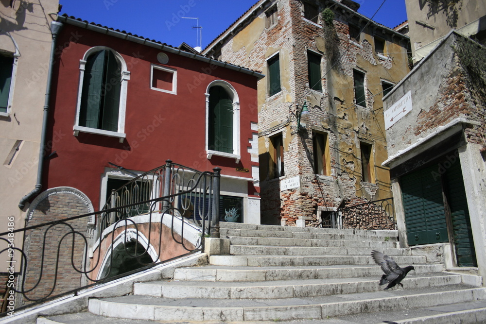 Fototapeta premium scène de rue à venise