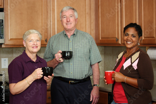 Happy Interracial Family To...