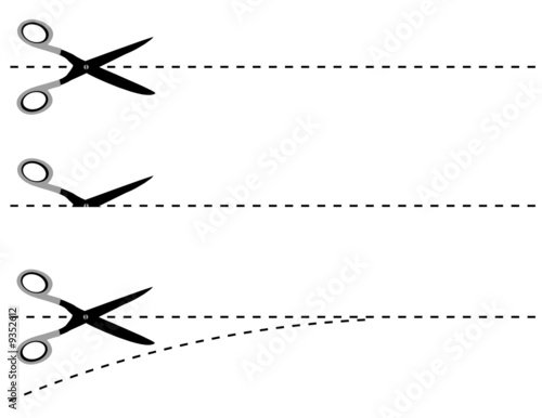 Scissors Cut Lines