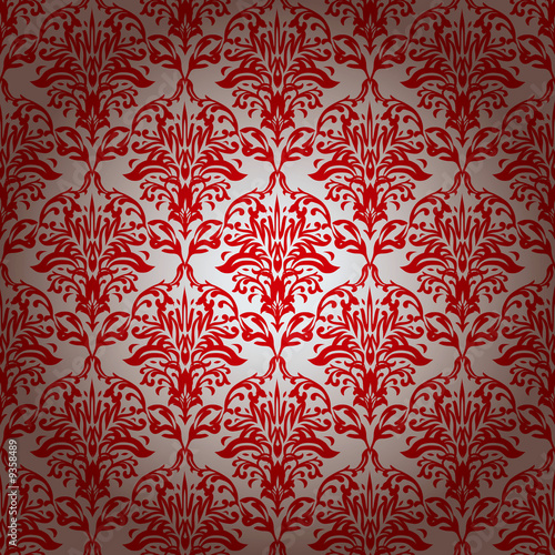 red and silver repeating wallpaper design with gradient effect