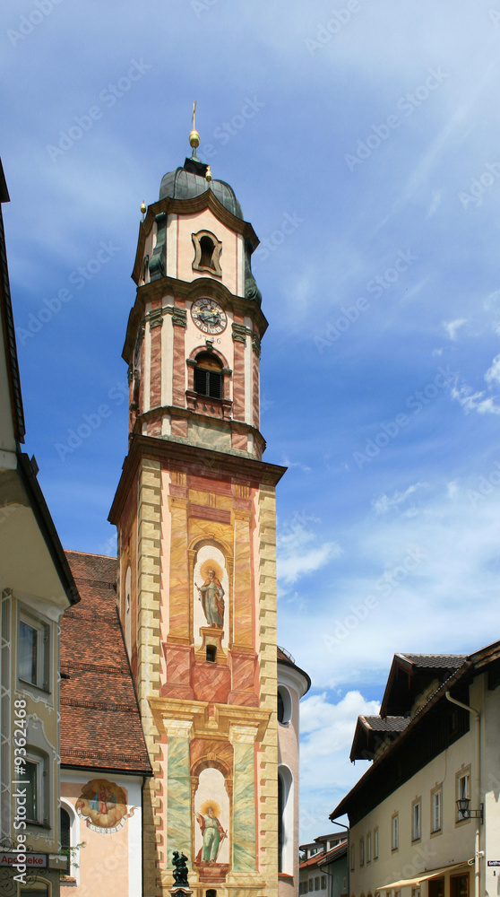 Kirche in Mittenwald / Bayern