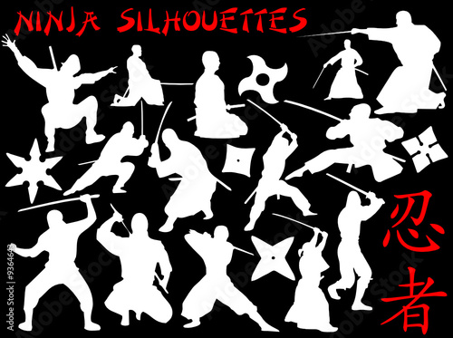 ninja silhouettes