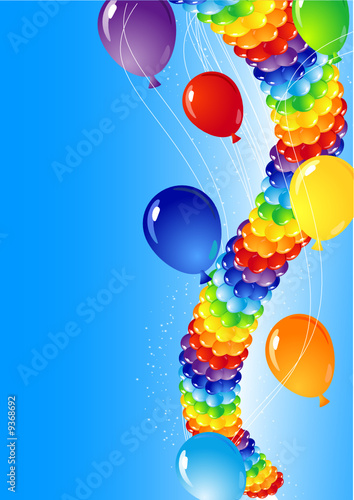balloons in the sky