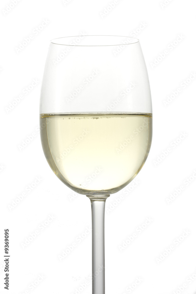 a glass of white wine