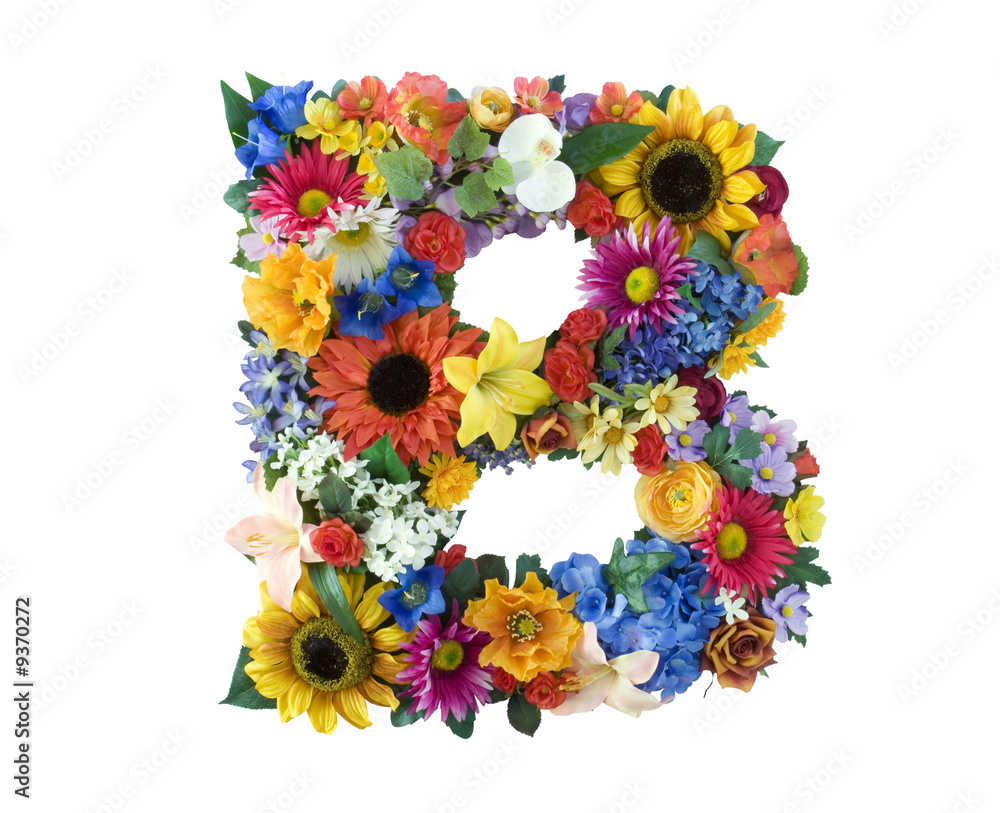 Flower Alphabet - B Flower Alphabet - B