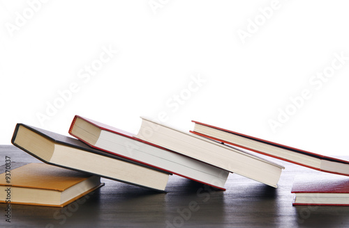 Books on a desk