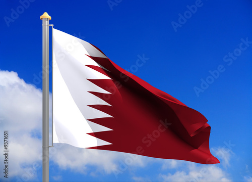 Qatar flag (include clipping path)
