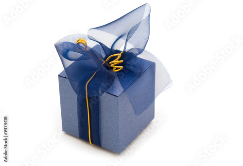 one  fancy gift box on white background